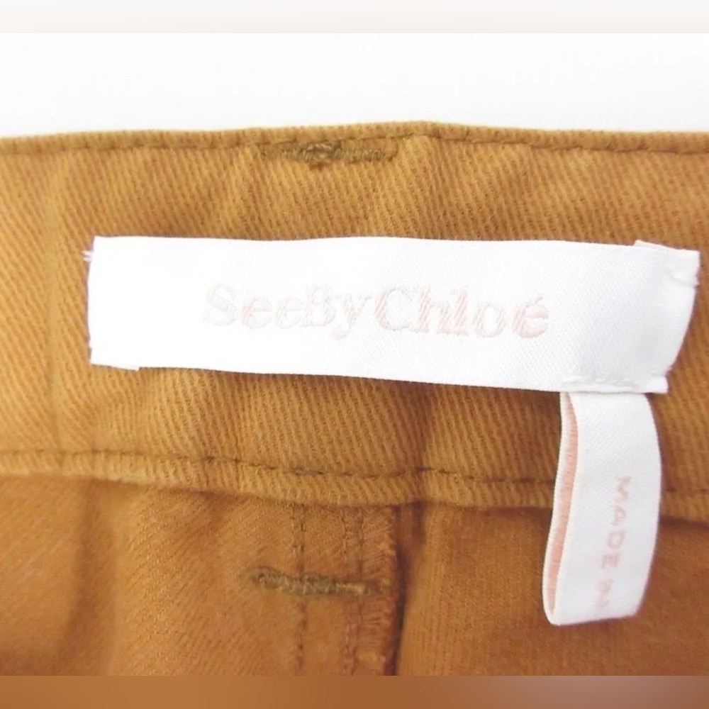 Chloe See By Chloe Front Pocket Flared Bush Pants women’s size 25 ( 5 U.S ) - Picture 5 of 8